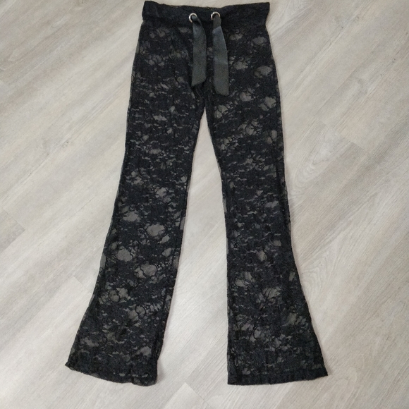 Other - NWOT Pants Coverup Sheer Floral Lace